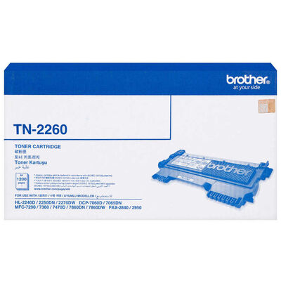 Brother TN-2260 Siyah (Black) Orijinal Toner - 1.200 Sayfa - 1