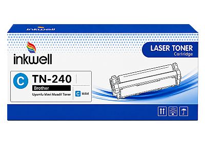 Brother TN-240 Mavi Muadil Toner - 1