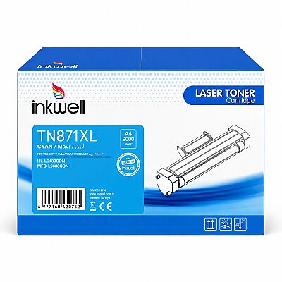 Brother TN-871XL Mavi Muadil Toner Yüksek Kapasite - 1