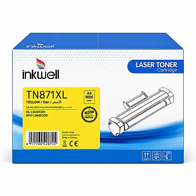 Brother TN-871XL Sarı Muadil Toner Yüksek Kapasite - 1