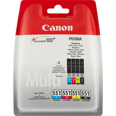 Canon CLI-551 Orijinal Kartuş Seti - 1