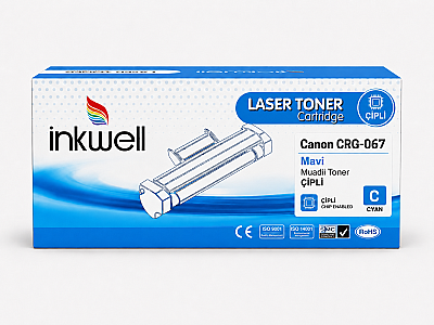 Canon CRG-067 Mavi Muadil Toner ÇİPLİ - 1