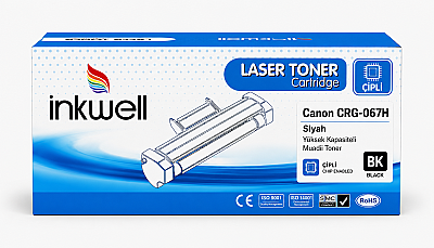 Canon CRG-067H Siyah Muadil Toner ÇİPLİ - 1