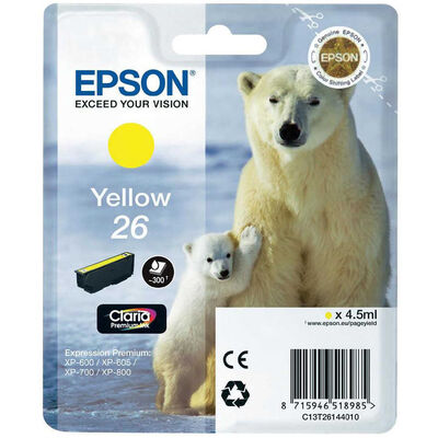 Epson 26-T2614-C13T26144020 Sarı Orjinal Kartuş - 1