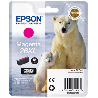 Epson C13T26334020 Kırmızı Orjinal Kartuş - 1