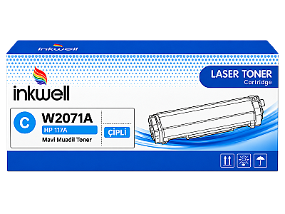 HP 117A W2071A Mavi Çipli Muadil Toner - 1