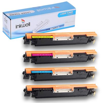 HP 126A Muadil Toner Seti (Tüm Renkler - CMYK) - 2
