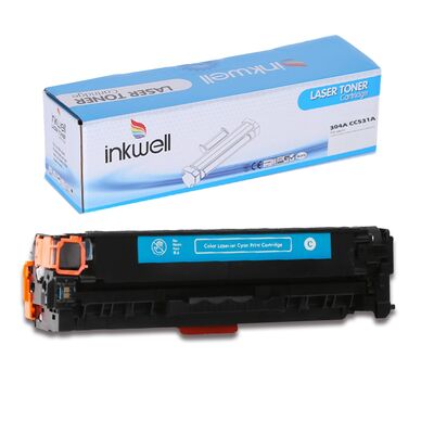 HP 305A CE411A Mavi Muadil Toner - 1
