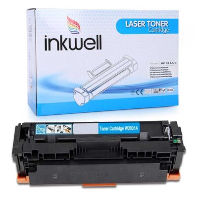 HP 415X (W2031X) Yüksek Kapasite Mavi Muadil Toner ÇİPLİ - 1