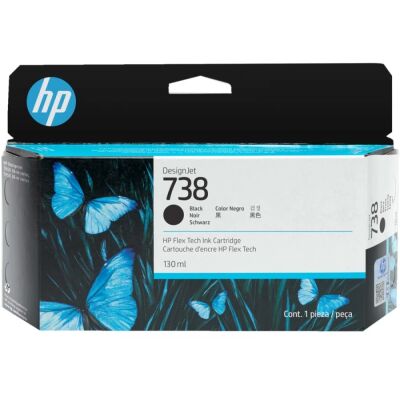HP 498N4A 738 Siyah Orijinal Kartuş DesignJet T850 T950 - 1