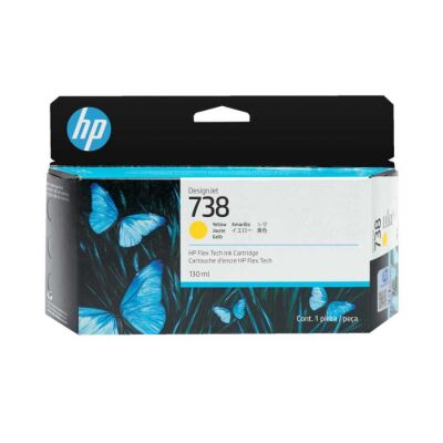 HP 498N7A 738 Sarı Orijinal Kartuş DesignJet T850 T950 - 1