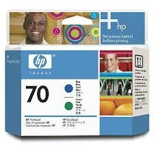HP 70 (C9408A) Mavi + Yeşil Orjinal Kafa Kartuşu - Designjet Z2100 - 1