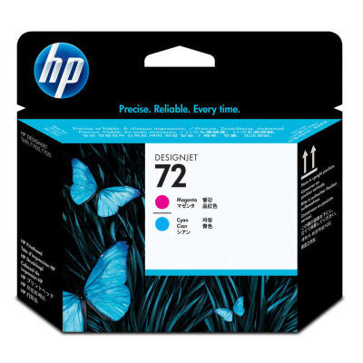 HP 72 Magenta/Cyan Kırmızı/Mavi Baskı Kafası C9383A - 1
