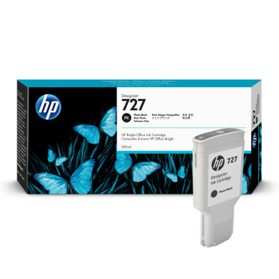 HP 727 Foto Siyah Orjinal Kartuş F9J79A 300ML - 1