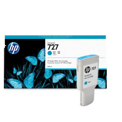HP 727 Mavi Orjinal Kartuş F9J76A 300ML - 1