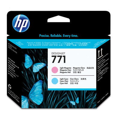 HP 771 Orjinal Açık Mavi & Açık Kırmızı Baskı Kafası (CE019A) - 1