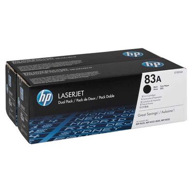HP 83A (CF283AD) 2'li Paket Siyah Orijinal Toner - 1
