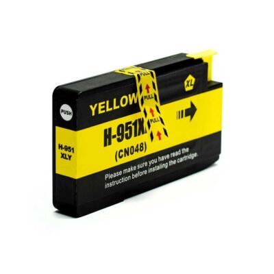 HP 951XL Sarı (Yellow) Yüksek Kapasiteli Muadil Mürekkep Kartuş - 1