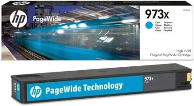 HP 973X Yüksek Kapasiteli Mavi Orijinal PageWide Kartuşu - 1