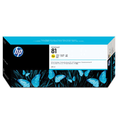 HP C4933A Yellow Mürekkep Kartuş (81) - 1