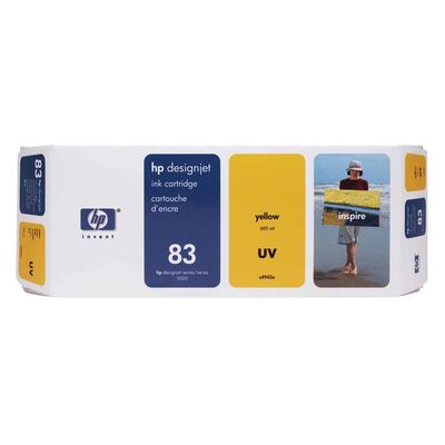 HP C4943A Yellow Plotter Mürekkep (83) - 1