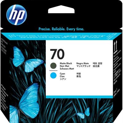 HP C9404A (70) Mavi + Mat Siyah Orjinal Kafa Kartuşu - Designjet Z2100 - 1