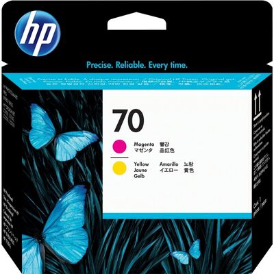 HP C9406A (70) Sarı + Kırmızı Orjinal Kafa Kartuşu - Designjet Z2100 - 1