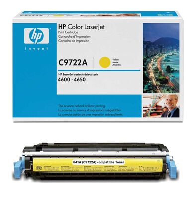 HP C9722A (641A) Sarı Orijinal Toner - 1