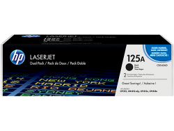 HP 125A CB540AD Siyah Orijinal Toner İkili Paket - 1