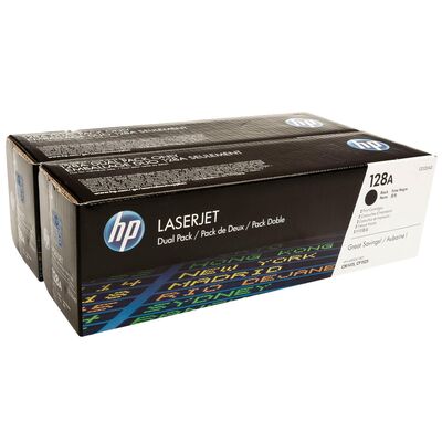 HP CE320AD 128A Orijinal Siyah Toner İkili Paket - 1