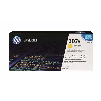 HP CE742A (307A) Sarı Orijinal Toner - 7.300 Sayfa - 1