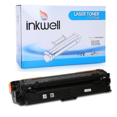 HP CE742A (307A) Sarı Muadil Toner - 7.300 Sayfa - 1