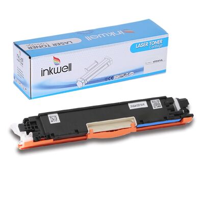 HP 130A CF351A Mavi Muadil Toner - 2