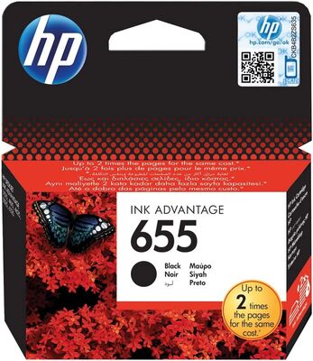 HP 655 Siyah Orijinal Mürekkep Kartuş CZ109A - 1