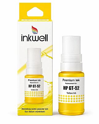 HP GT52 Sarı Muadil Mürekkep Kartuş - 1