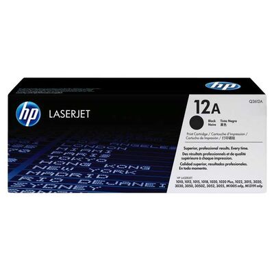 HP Q2612A (12A) Siyah Orijinal Toner - 1