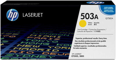 HP Q7582A (503A) Sarı Orijinal Toner - 1