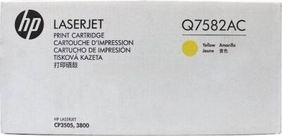 HP Q7582AC Sarı Orijinal Toner - 1
