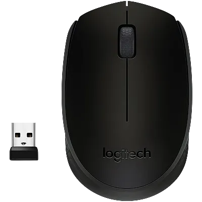 Logitech M171 USB Alıcılı Kablosuz Kompakt Mouse (Siyah) - 1