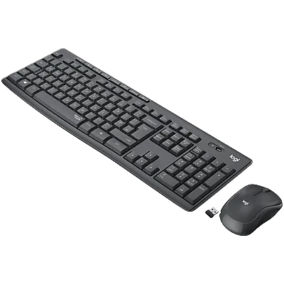 Logitech MK295 Sessiz Kablosuz Türkçe Q Klavye Mouse Seti (Siyah) - 1