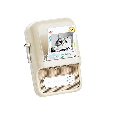 Niimbot B21 PRO Krem Termal Etiket Yazıcı (300 DPI) - 1