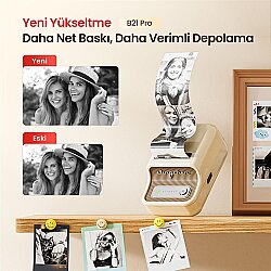 Niimbot B21 PRO Yeşil Termal Etiket Yazıcı 300 DPI - 5