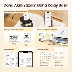 Niimbot B21 PRO Kırmızı Termal Etiket Yazıcı (300 DPI) - 7