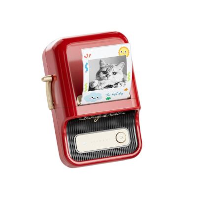 Niimbot B21 PRO Kırmızı Termal Etiket Yazıcı (300 DPI) - 1