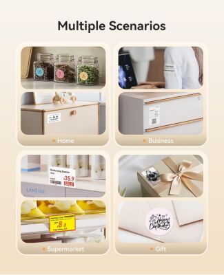 Niimbot B21 PRO Kırmızı Termal Etiket Yazıcı (300 DPI) - 8