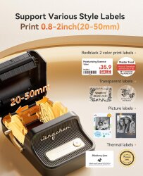 Niimbot B21 PRO Siyah Termal Etiket Yazıcı (300 DPI) - 8