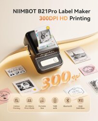Niimbot B21 PRO Siyah Termal Etiket Yazıcı (300 DPI) - 3