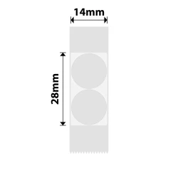 Niimbot ET 14x28mm 195 adet Şeffaf Etiket (B18/N1) Transparent - 2