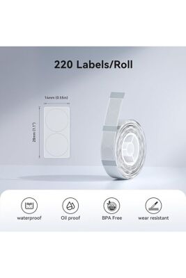 Niimbot T14x28mm 220 Adet Şeffaf Etiket (D11,D110,D101,H1S) Transparent - 2