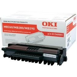 OKI MB260 (01240001) ORJİNAL SİYAH TONER YÜK. KAP. - 1